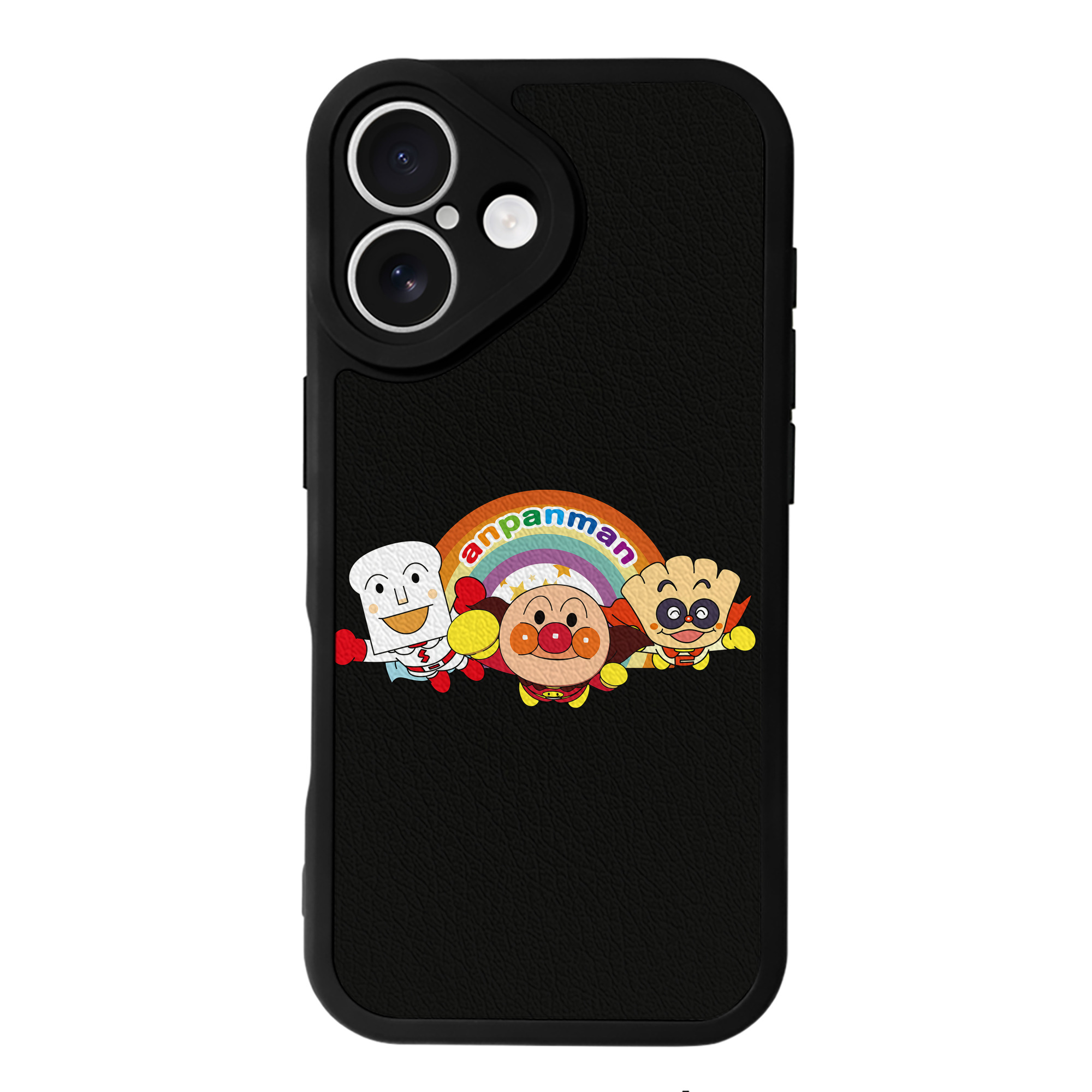 （画像用） アンパンマン Anpanman 【iPhone 16シリーズ対応】シリコンスマホケース（レザー調） 材質：シリコン